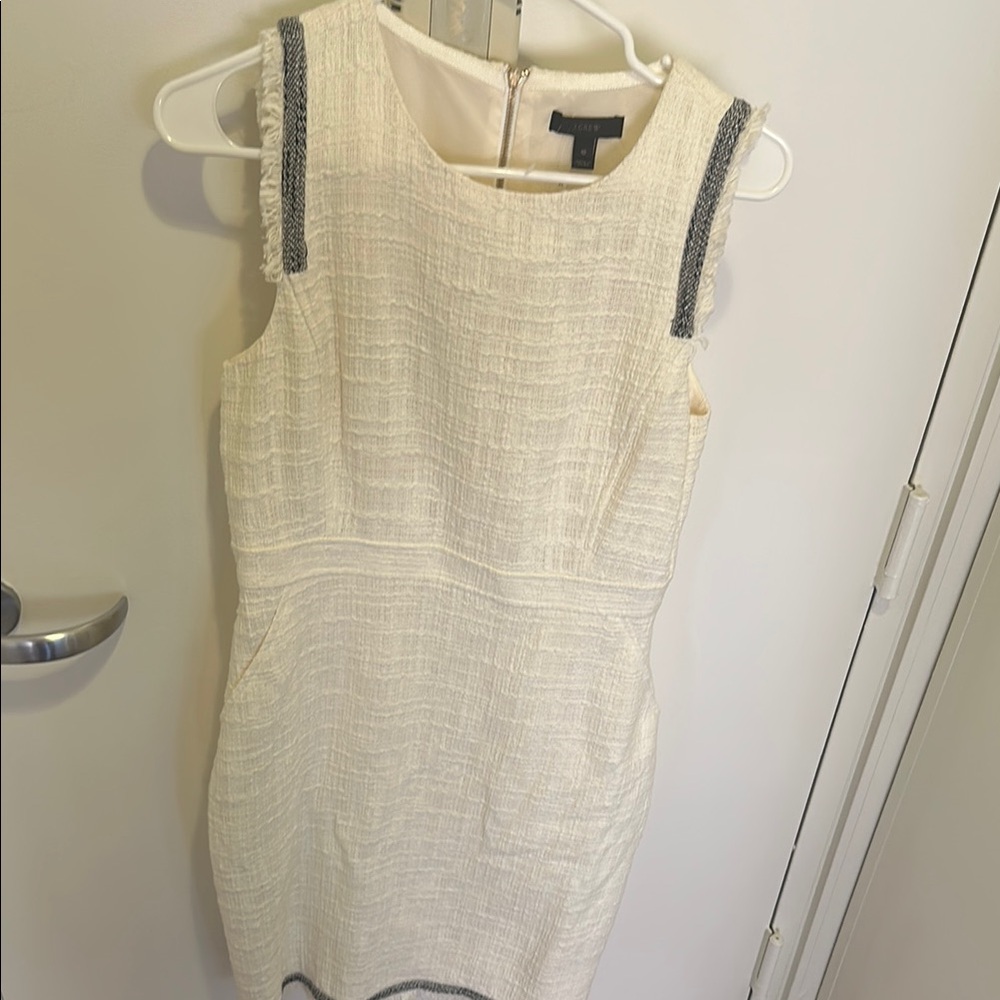 JCrew white tweed work dress brand new